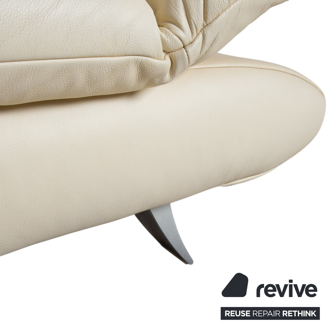 Koinor Rossini Leder Sofa Creme Zweisitzer Couch Funktion