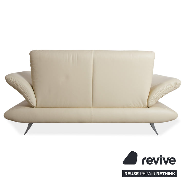 Koinor Rossini Leder Sofa Creme Zweisitzer Couch Funktion