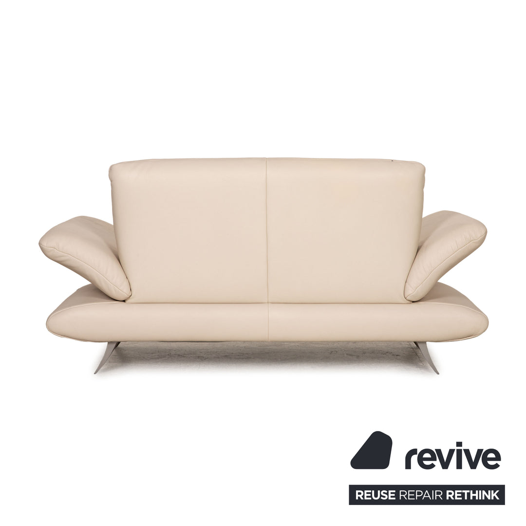 Koinor Rossini leather sofa cream two seater couch function