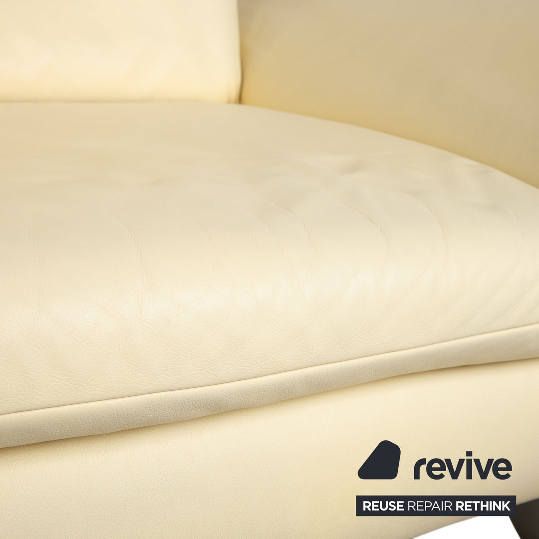 Koinor Rossini Leder Sofa Creme Zweisitzer Couch Funktion