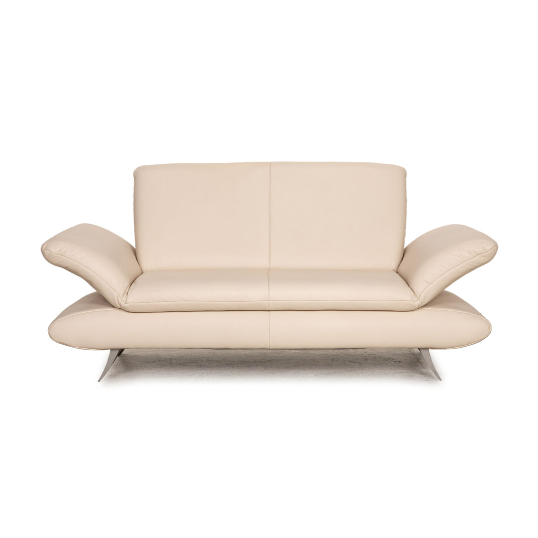 Koinor Rossini leather sofa cream two seater couch function