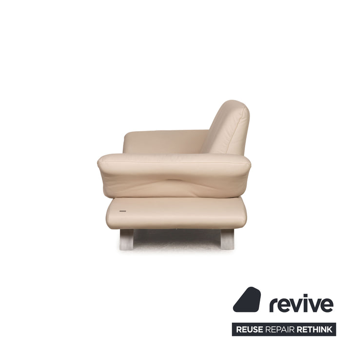 Koinor Rossini Leder Sofa Creme Zweisitzer Couch Funktion