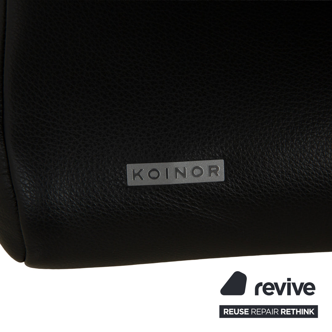 Koinor Rossini leather two-seater anthracite gray sofa couch manual function