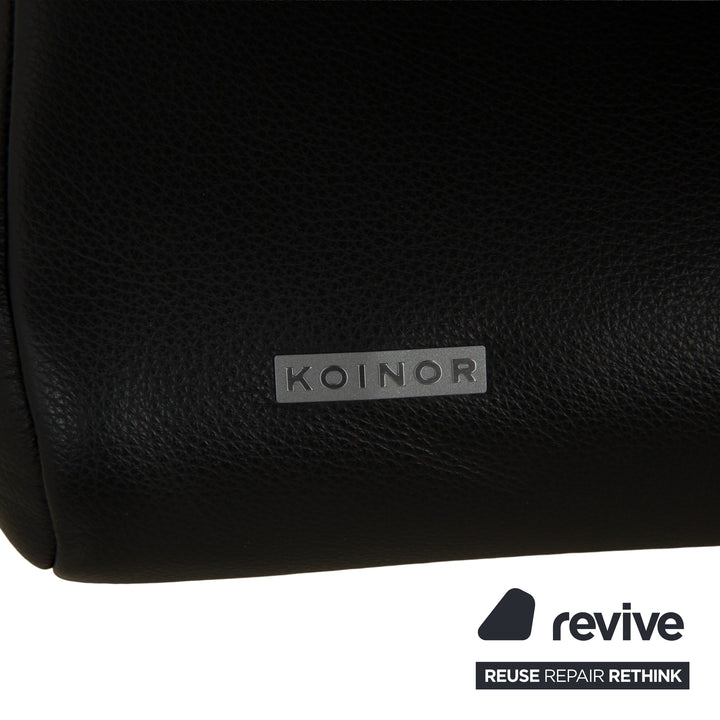 Koinor Rossini leather two-seater anthracite gray sofa couch manual function