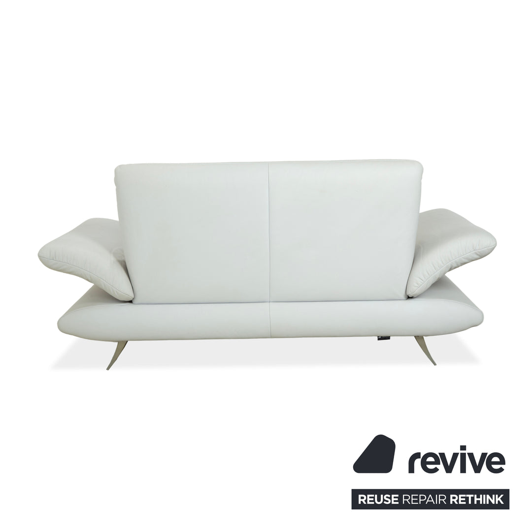 Koinor Rossini Leather Two-Seater Beige Grey Blue Manual Function Sofa Couch