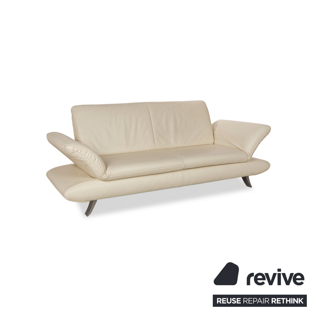 Koinor Rossini Leder Zweisitzer Beige manuelle Funktion Leder Couch