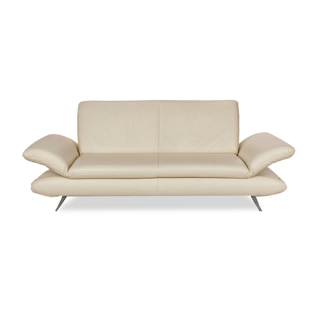 Koinor Rossini Leder Zweisitzer Beige manuelle Funktion Leder Couch