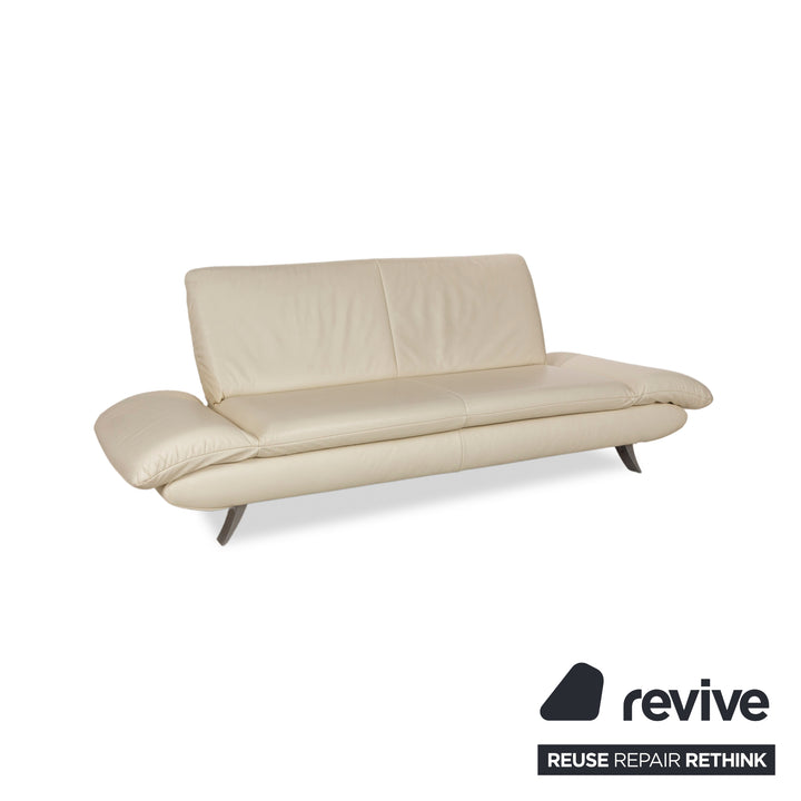 Koinor Rossini Leder Zweisitzer Beige manuelle Funktion Leder Couch