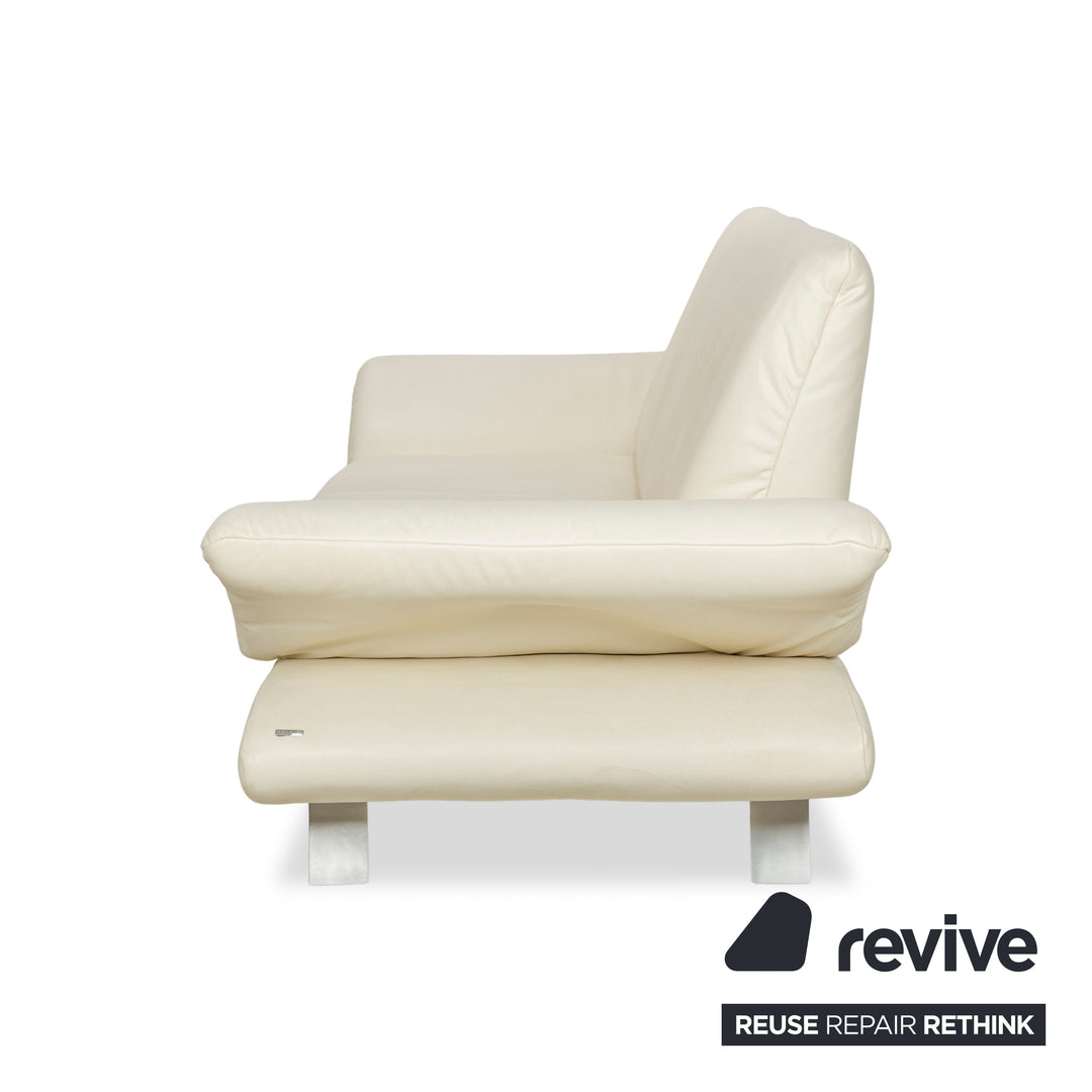 Koinor Rossini Leder Zweisitzer Beige manuelle Funktion Sofa Couch