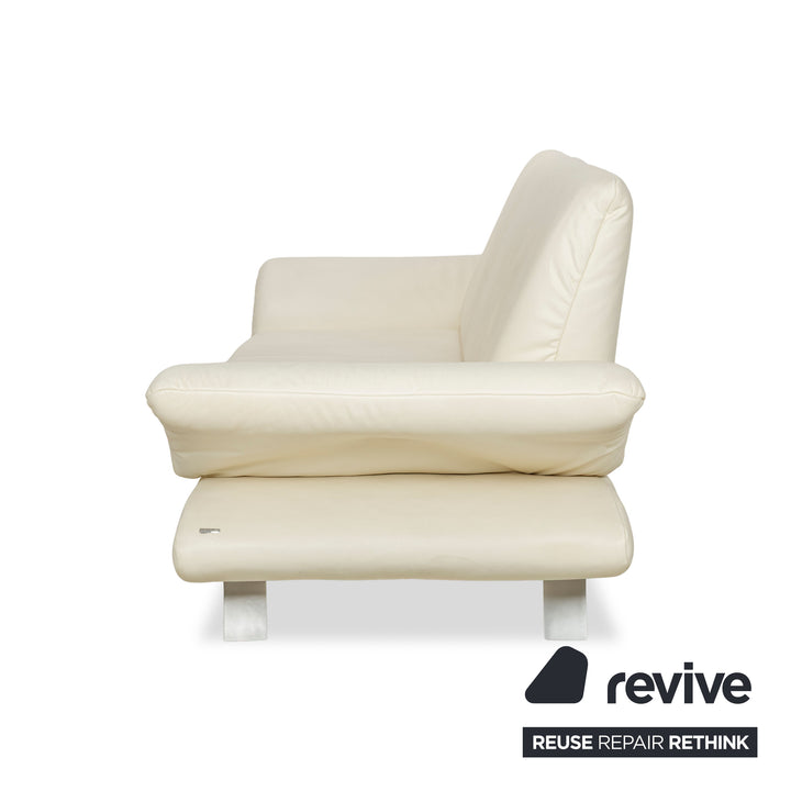 Koinor Rossini Leder Zweisitzer Beige manuelle Funktion Sofa Couch