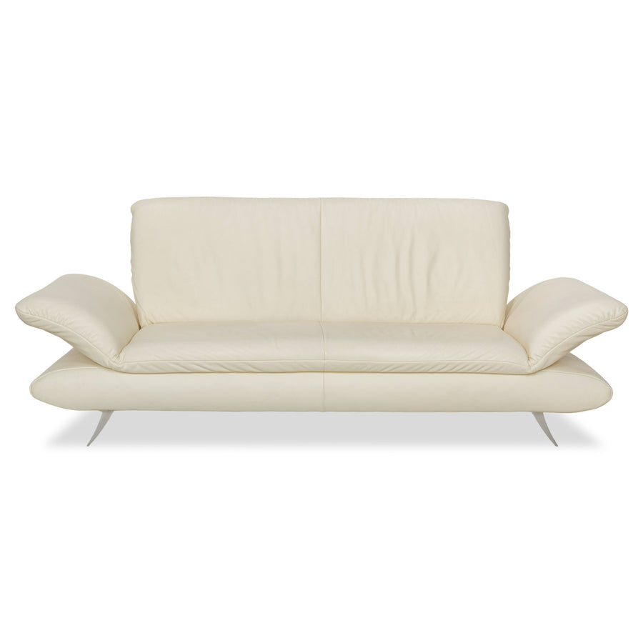 Koinor Rossini Leder Zweisitzer Beige manuelle Funktion Sofa Couch