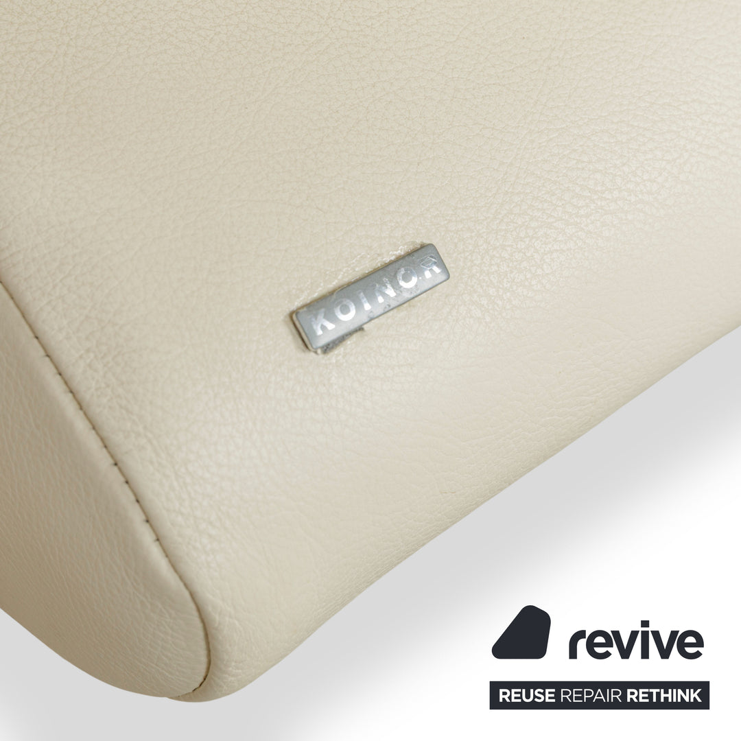 Koinor Rossini Leder Zweisitzer Beige manuelle Funktion Sofa Couch