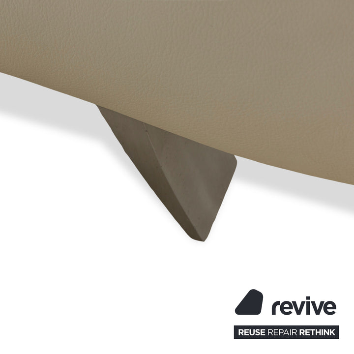 Koinor Rossini Leder Zweisitzer Beige manuelle Funktion Sofa Couch