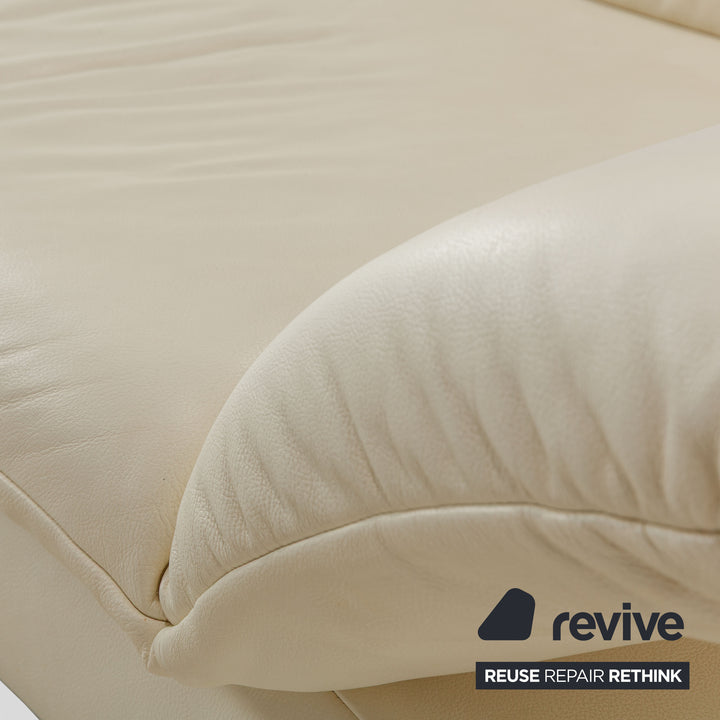 Koinor Rossini Leder Zweisitzer Beige manuelle Funktion Sofa Couch