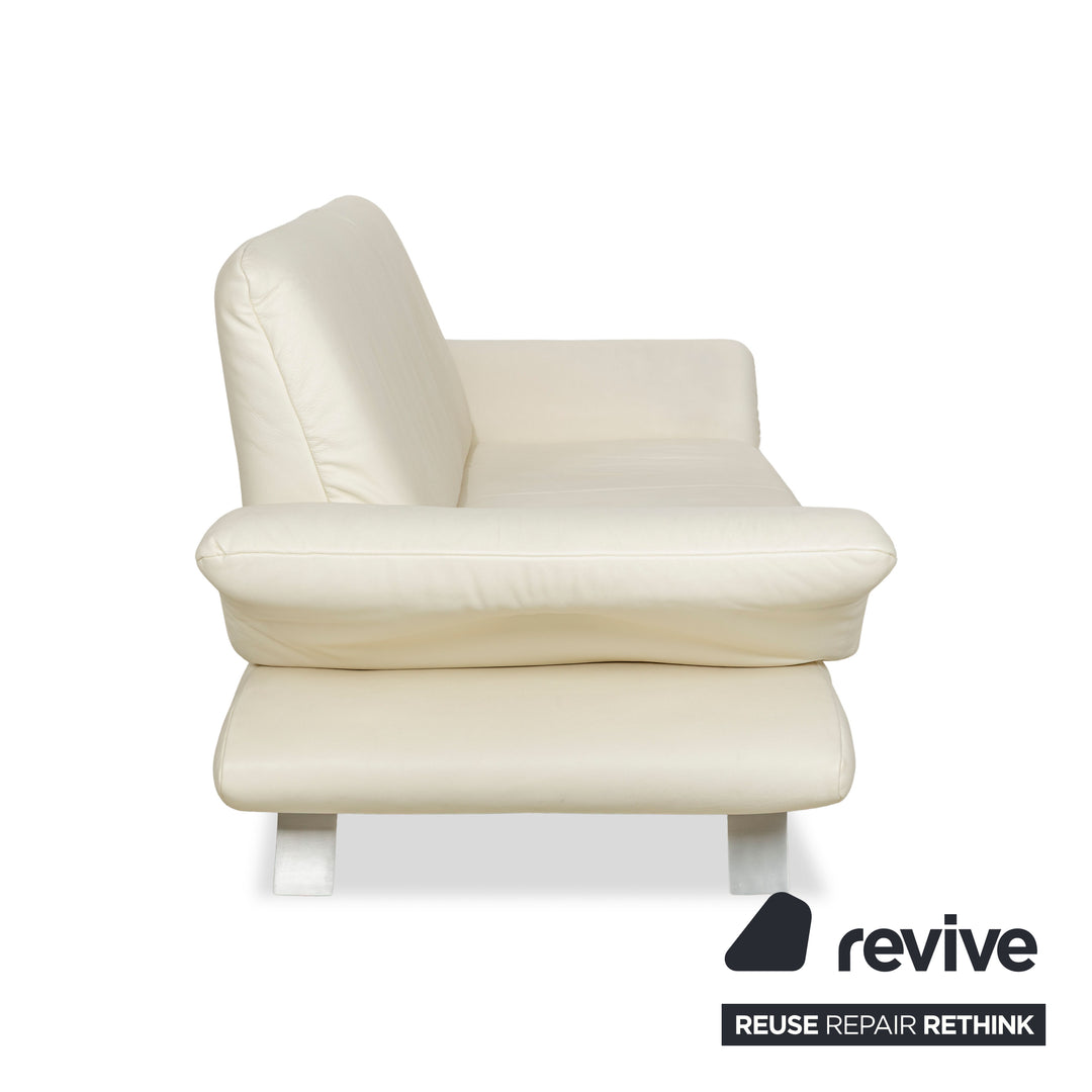 Koinor Rossini Leder Zweisitzer Beige manuelle Funktion Sofa Couch