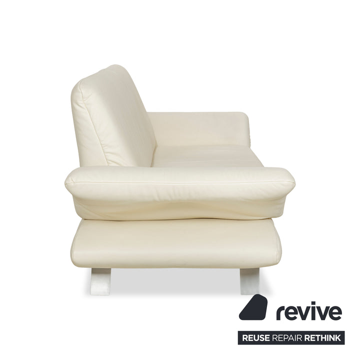 Koinor Rossini Leder Zweisitzer Beige manuelle Funktion Sofa Couch