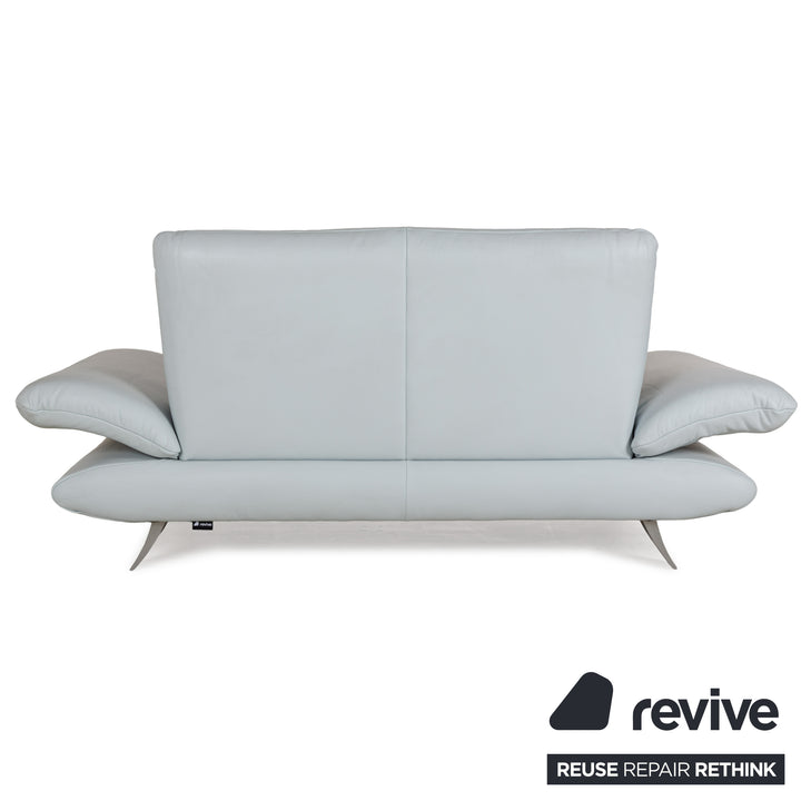 Koinor Rossini Leder Zweisitzer Blau Blaugrau manuelle Funktion Sofa Couch