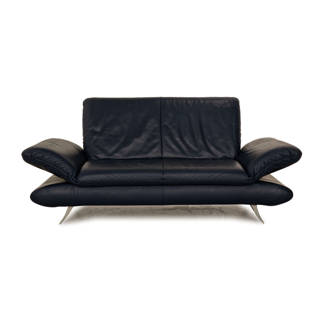 Koinor Rossini Leder Zweisitzer Blau manuelle Funktion Sofa Couch