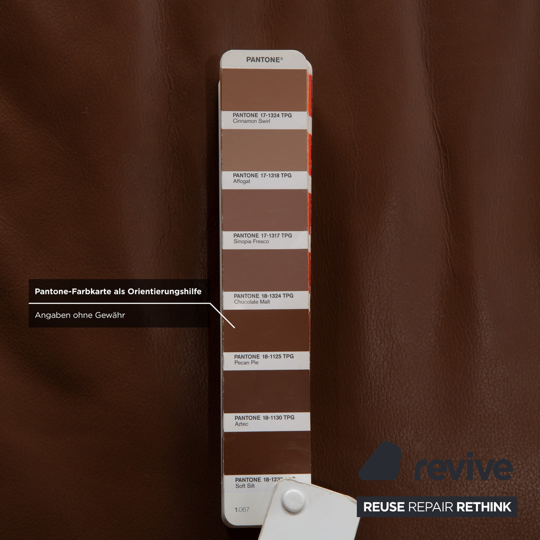 Koinor Rossini Leder Zweisitzer Braun manuelle Funktion Sofa Couch