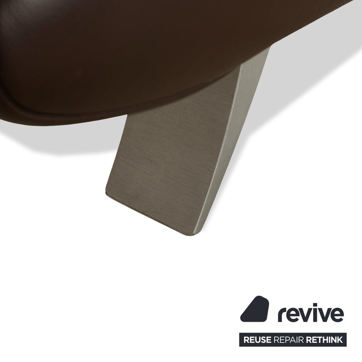 Koinor Rossini Leder Zweisitzer Sofa Couch Braun manuelle Funktion