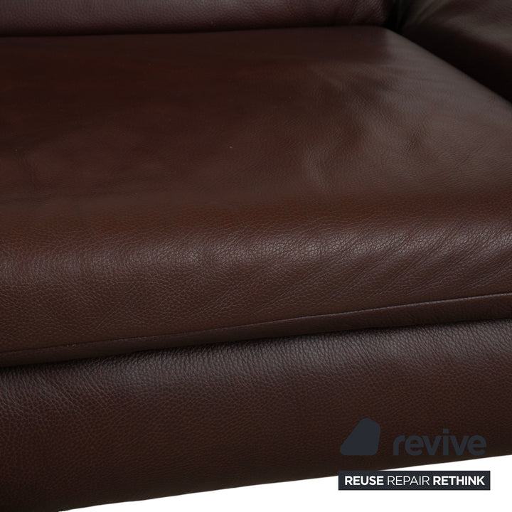 Koinor Rossini Leder Zweisitzer Braun manuelle Funktion Sofa Couch