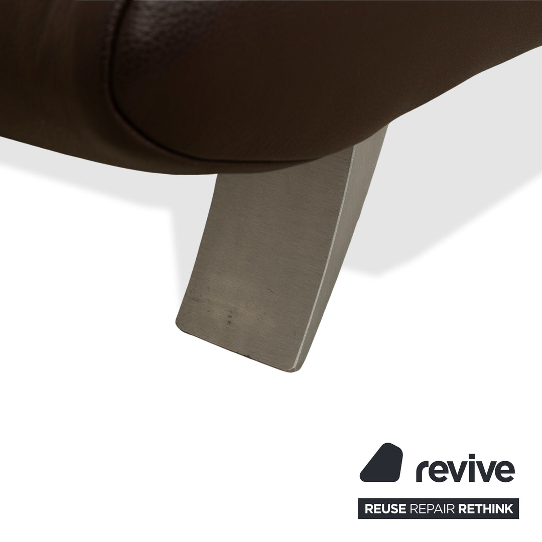 Koinor Rossini Leder Zweisitzer Sofa Couch Braun manuelle Funktion
