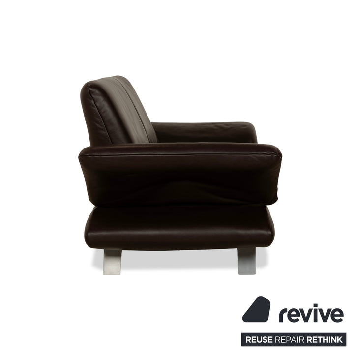 Koinor Rossini Leder Zweisitzer Sofa Couch Braun manuelle Funktion