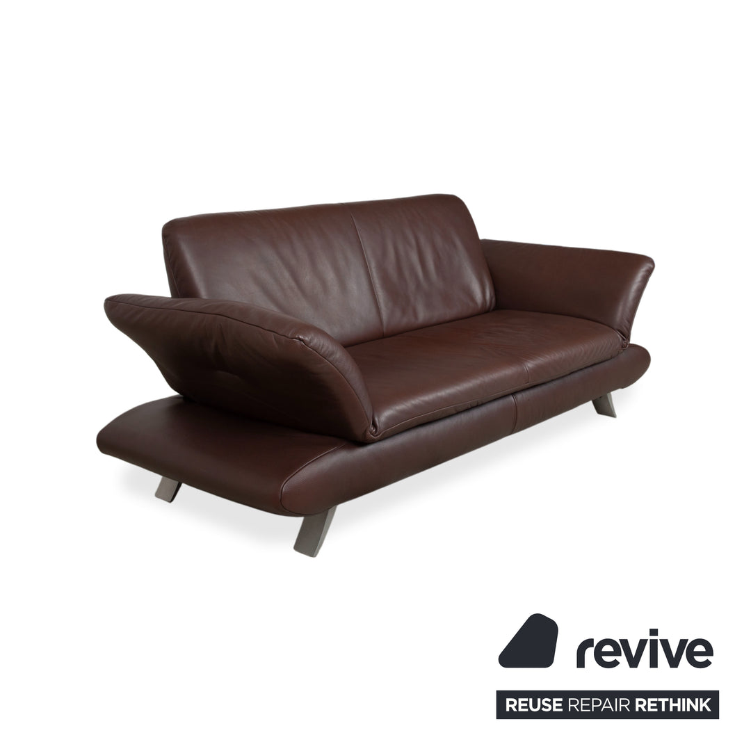 Koinor Rossini Leder Zweisitzer Braun manuelle Funktion Sofa Couch