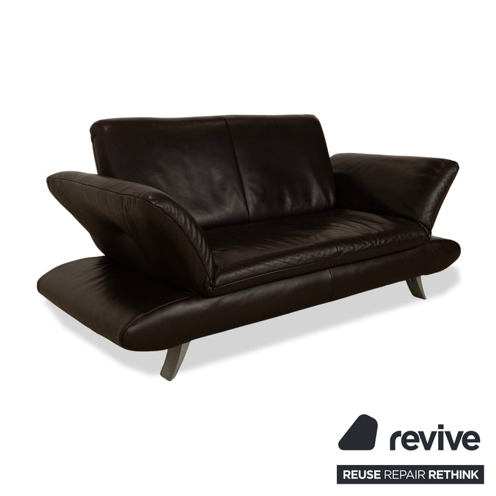 Koinor Rossini Leder Zweisitzer Sofa Couch Braun manuelle Funktion