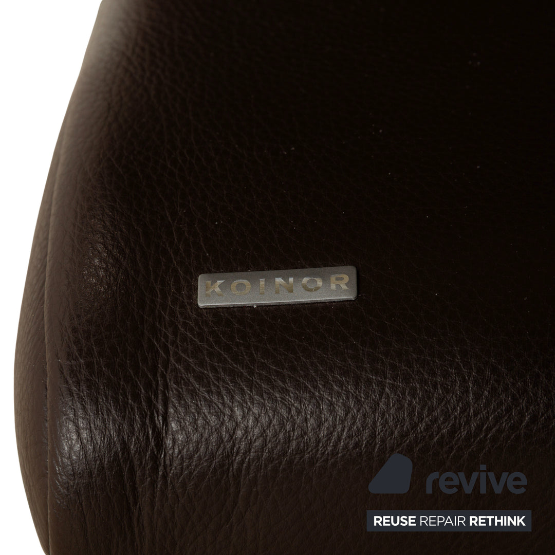 Koinor Rossini Leder Zweisitzer Sofa Couch Braun manuelle Funktion