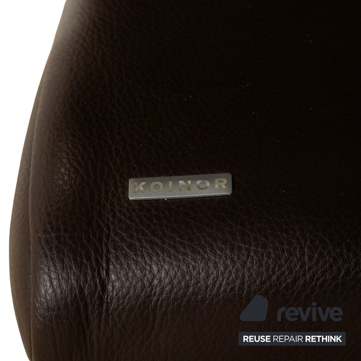 Koinor Rossini Leder Zweisitzer Sofa Couch Braun manuelle Funktion