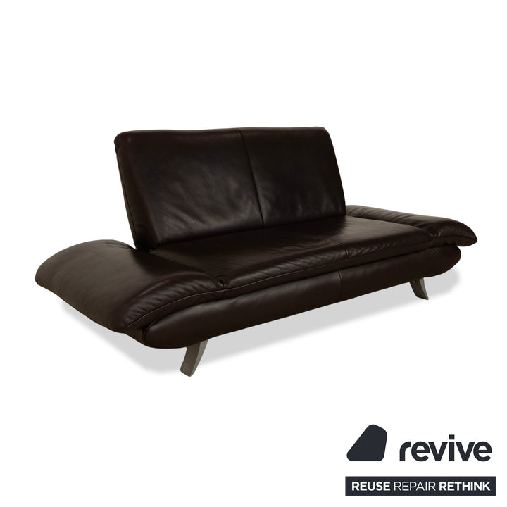 Koinor Rossini Leder Zweisitzer Sofa Couch Braun manuelle Funktion