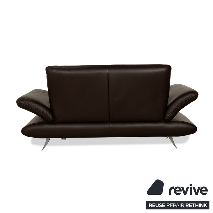 Koinor Rossini Leder Zweisitzer Sofa Couch Braun manuelle Funktion