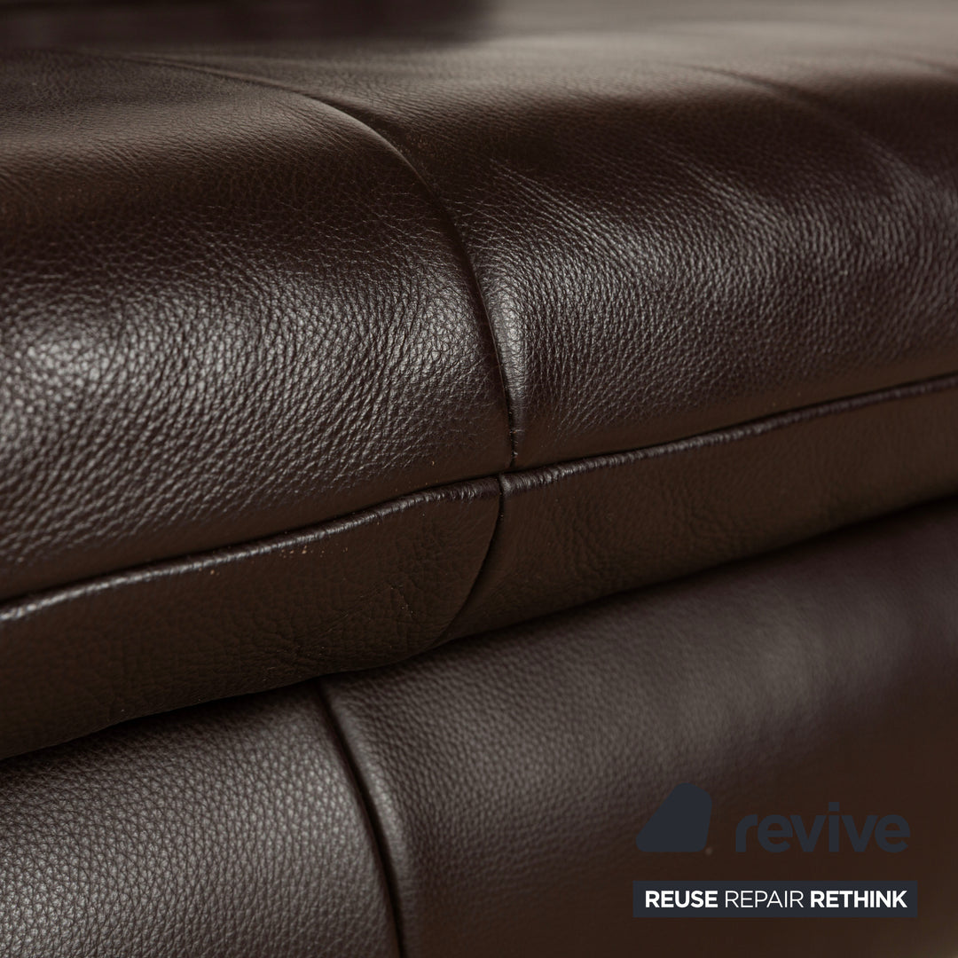 Koinor Rossini Leder Zweisitzer Sofa Couch Braun manuelle Funktion