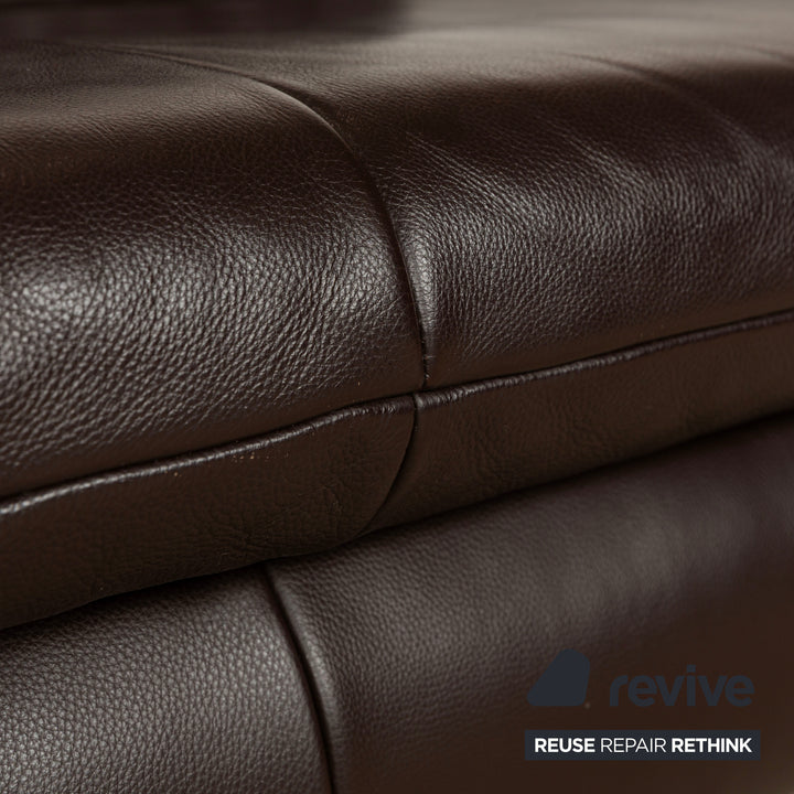 Koinor Rossini Leder Zweisitzer Sofa Couch Braun manuelle Funktion