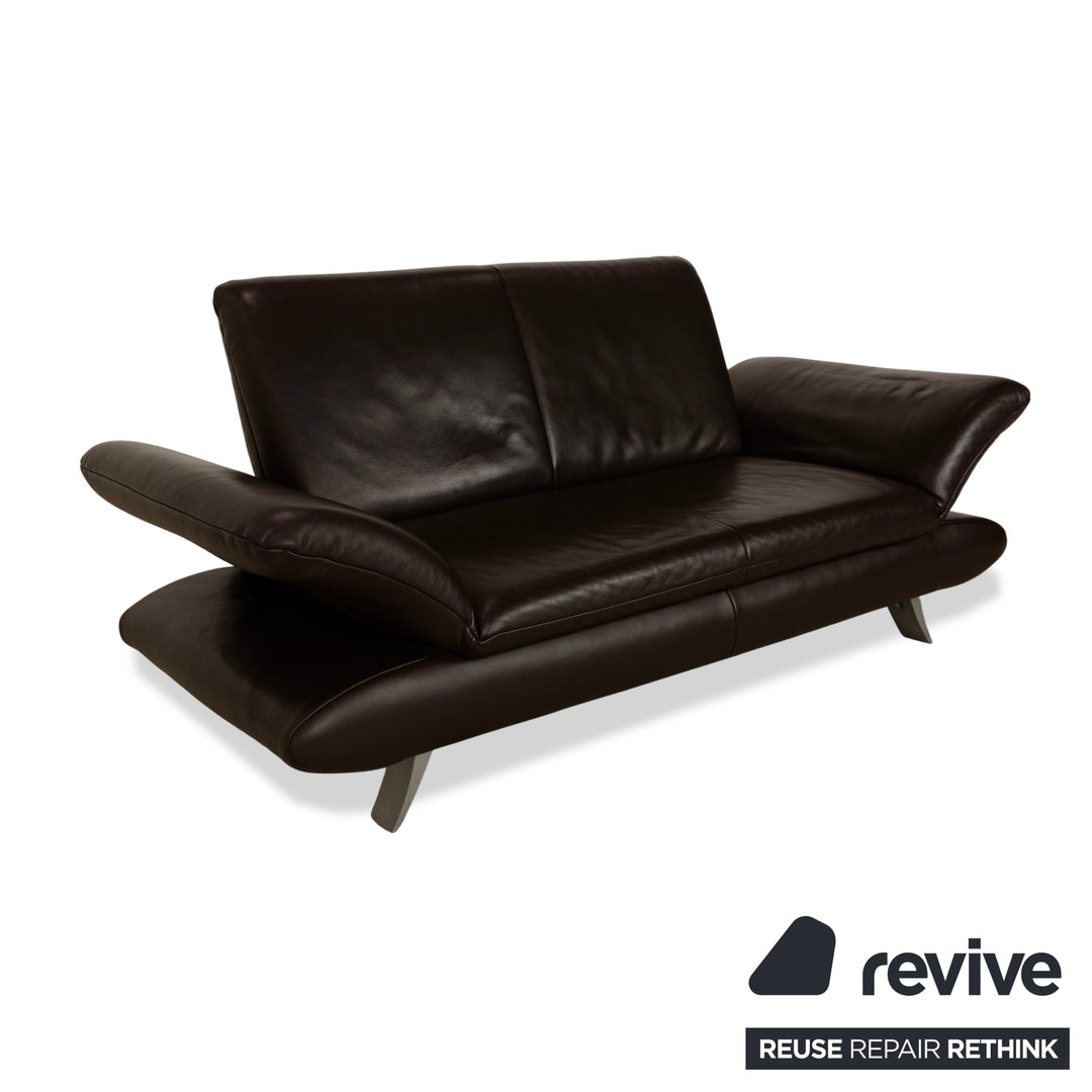 Koinor Rossini Leder Zweisitzer Sofa Couch Braun manuelle Funktion