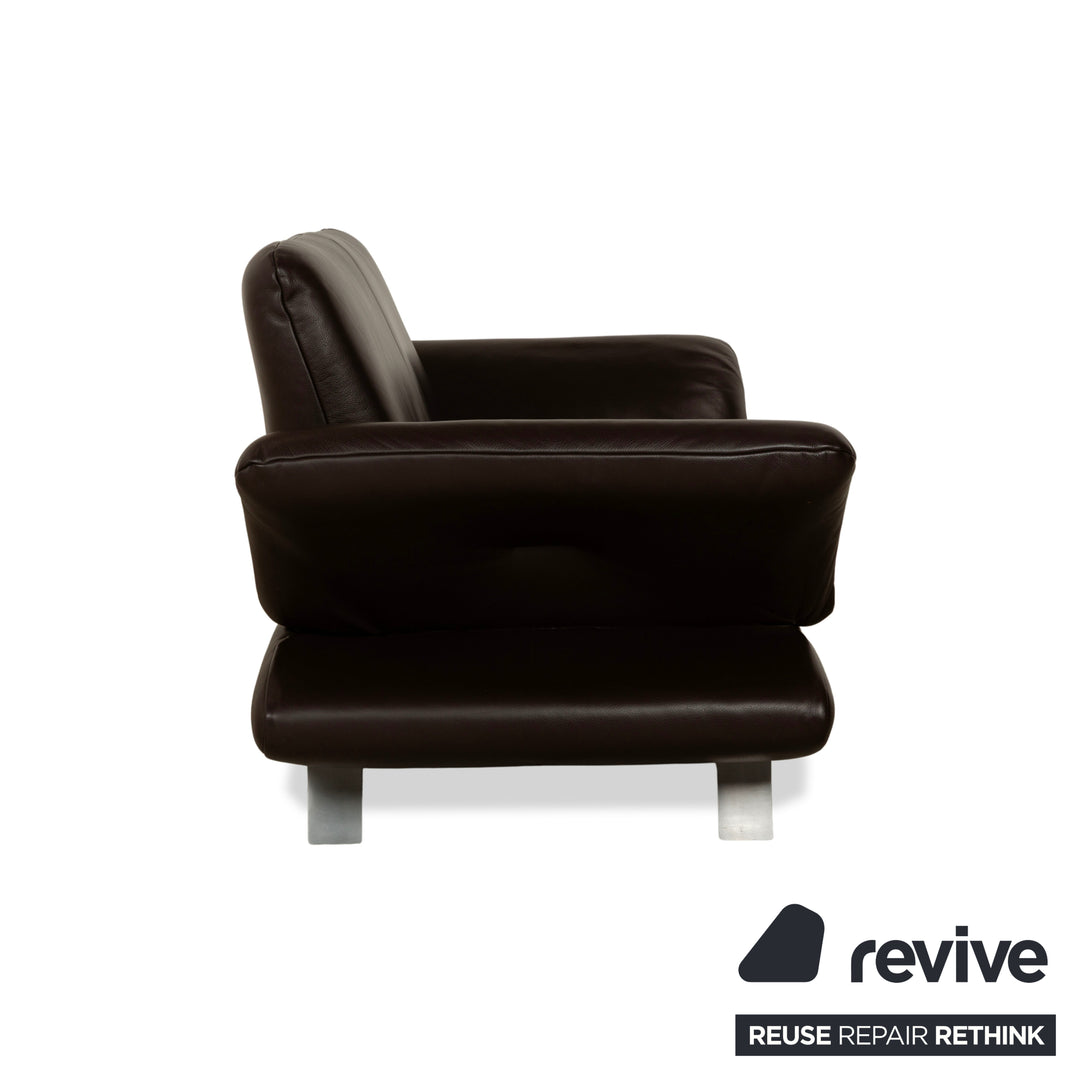 Koinor Rossini Leder Zweisitzer Sofa Couch Braun manuelle Funktion