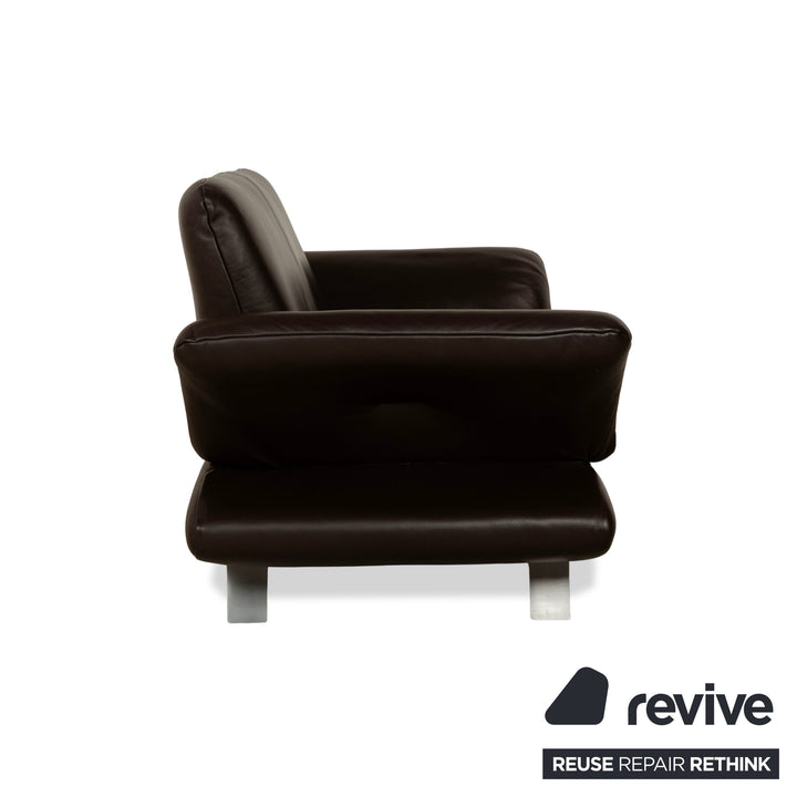 Koinor Rossini Leder Zweisitzer Sofa Couch Braun manuelle Funktion