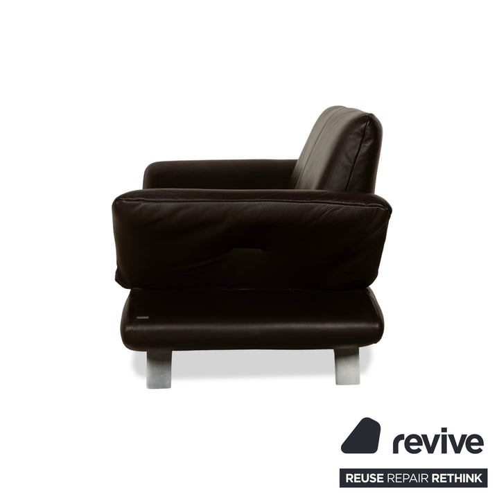 Koinor Rossini Leder Zweisitzer Sofa Couch Braun manuelle Funktion