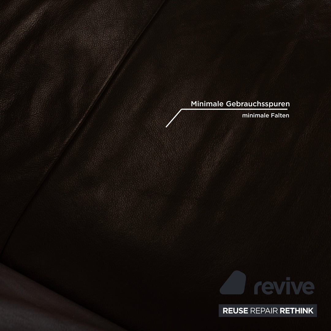 Koinor Rossini Leder Zweisitzer Sofa Couch Braun manuelle Funktion