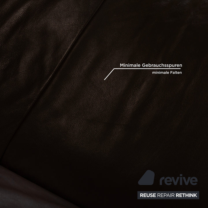 Koinor Rossini Leder Zweisitzer Sofa Couch Braun manuelle Funktion