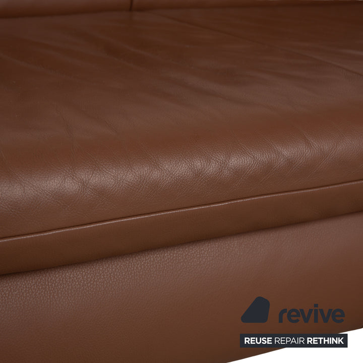 Koinor Rossini Leder Zweisitzer Braun manuelle Funktion Sofa Couch