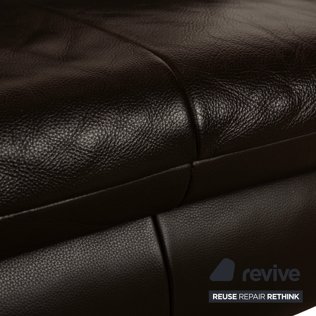 Koinor Rossini Leder Zweisitzer Sofa Couch Braun manuelle Funktion