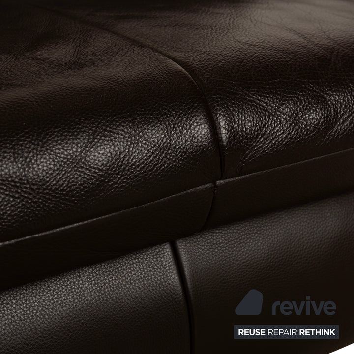 Koinor Rossini Leder Zweisitzer Sofa Couch Braun manuelle Funktion