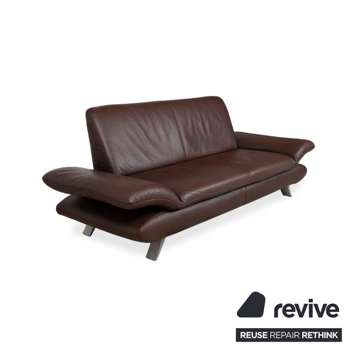 Koinor Rossini Leder Zweisitzer Braun manuelle Funktion Sofa Couch