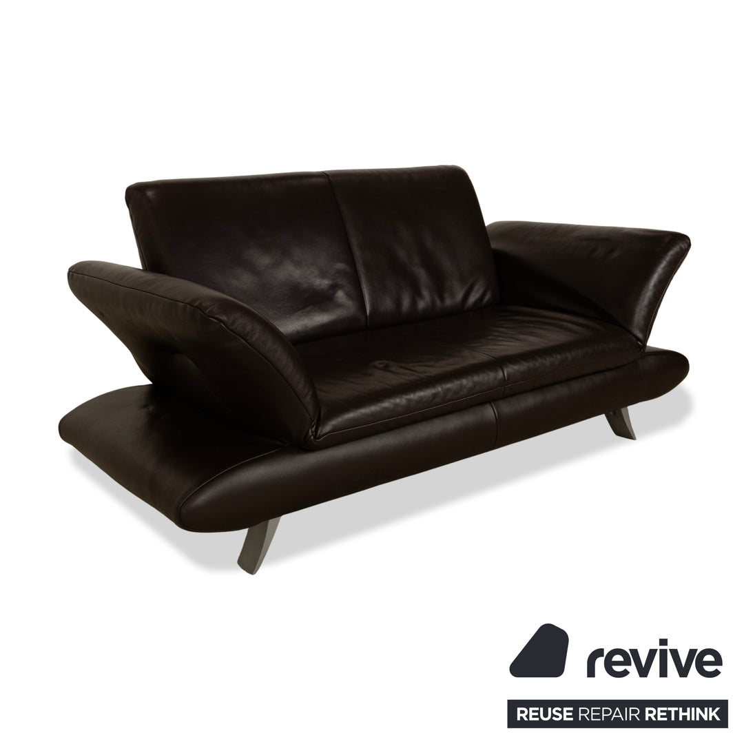 Koinor Rossini Leder Zweisitzer Sofa Couch Braun manuelle Funktion