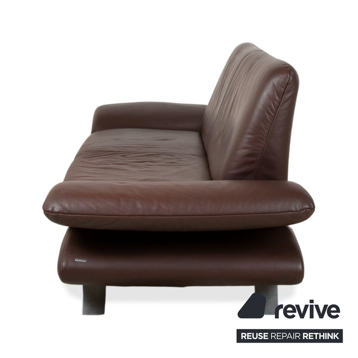 Koinor Rossini Leder Zweisitzer Braun manuelle Funktion Sofa Couch