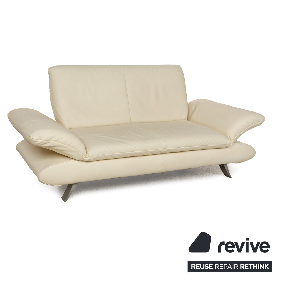 Koinor Rossini Leder Zweisitzer Creme manuelle Funktion Sofa Couch