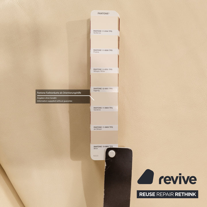 Koinor Rossini Leder Zweisitzer Creme manuelle Funktion Sofa Couch