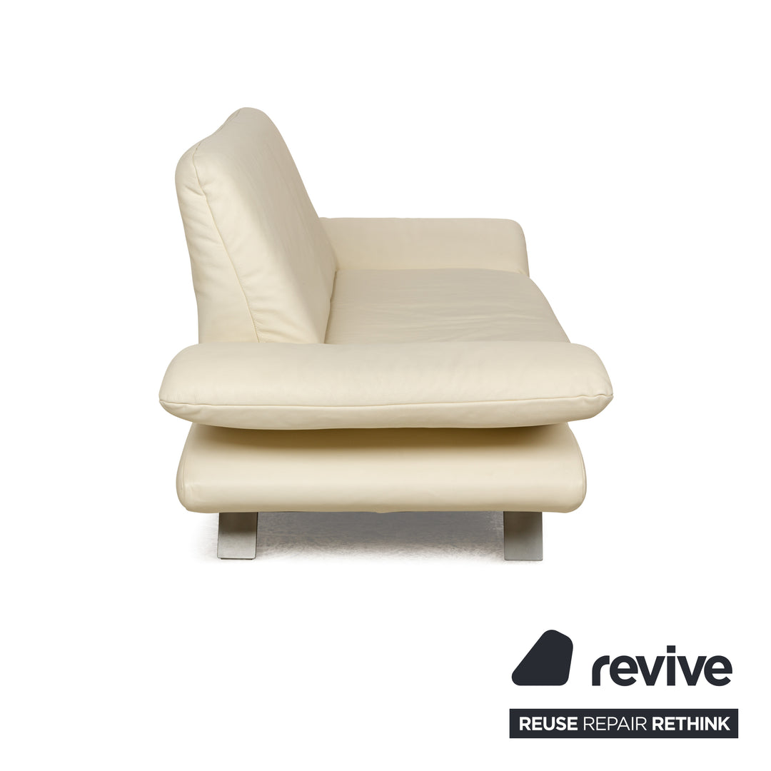 Koinor Rossini Leder Zweisitzer Creme manuelle Funktion Sofa Couch